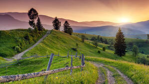 Majestic Sunset - Carpathian Mountains, Ukraine - 123RF