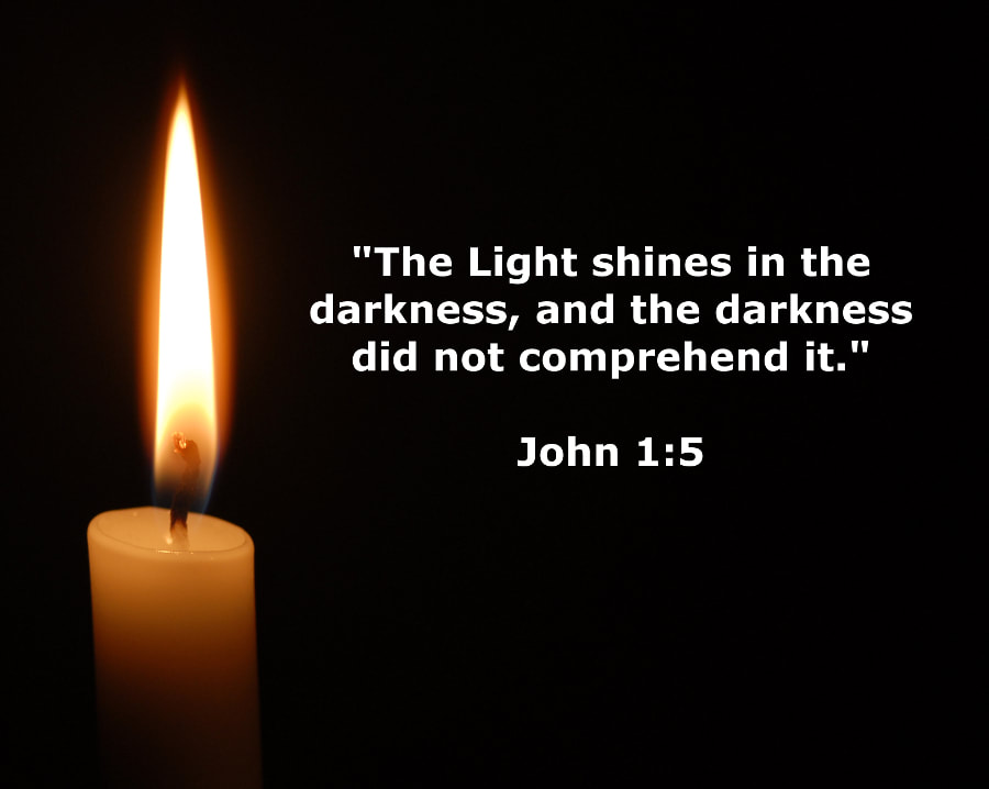 The Light Shines in the Darkness - John 1:5 - iStock photo used under license