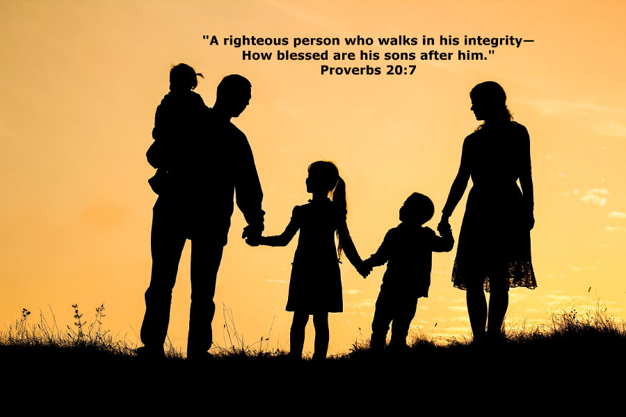 Walking in integrity blesses your family - 123RF photo - Used under license