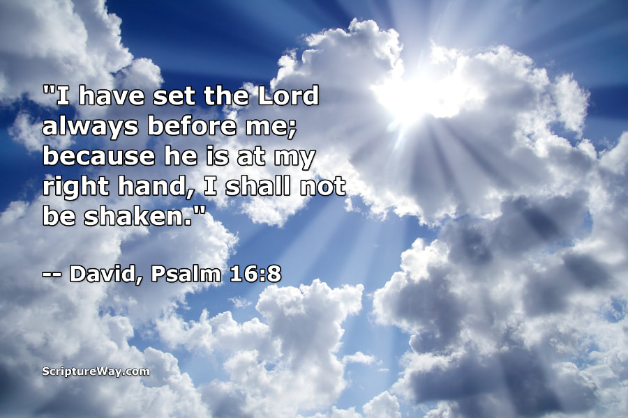 I Have Set the Lord Always Before Me - Psalm 16:8 - Can Stock Photo - Used under license