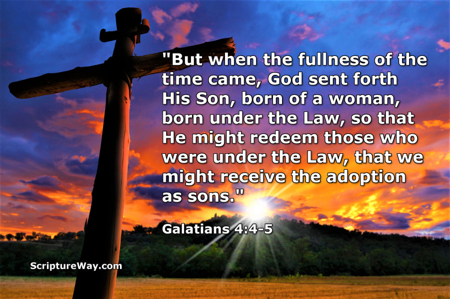 Receive the Adoption as Sons - Galatians 4:4-5 - 123RF Photo - Used under license