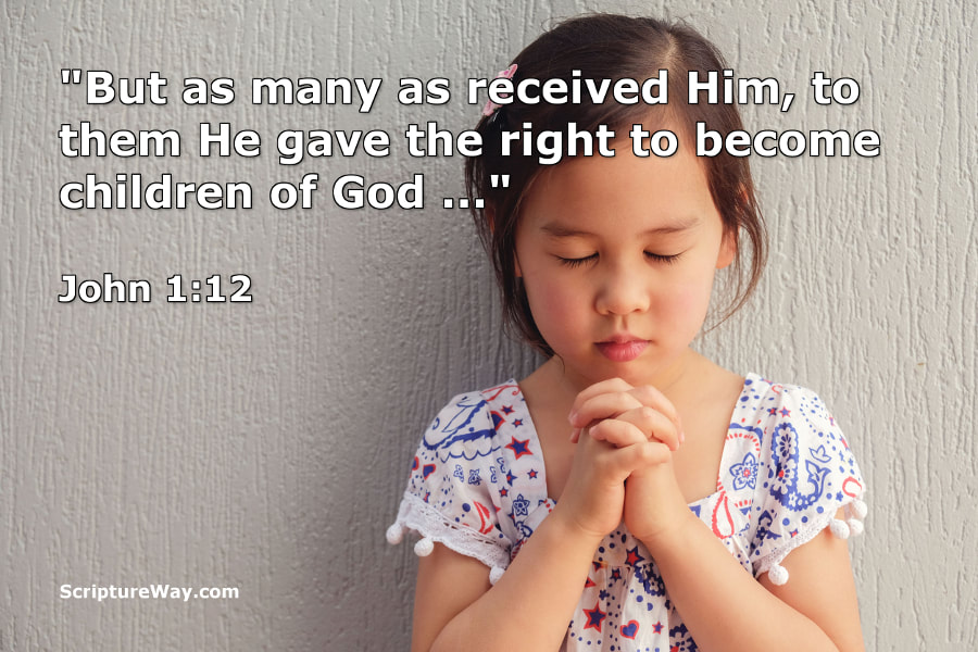 Becoming a Child of God - John 1:12 - 123RF Photo - Used under license