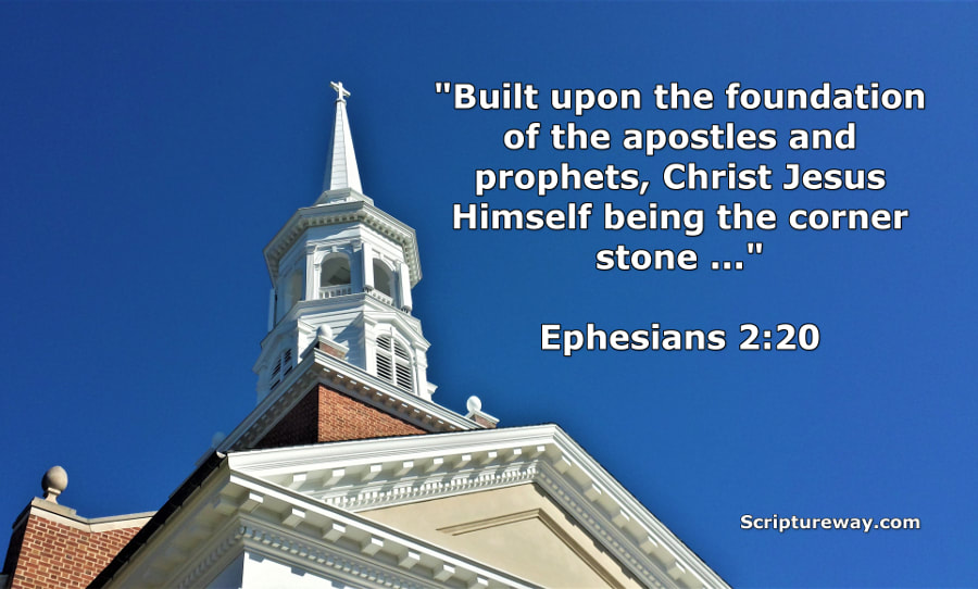 Christ the Foundation and Corner Stone - Ephesians 2:20 - Church of the Abiding Presence, Gettysburg, Pennsylvania USA - Photo by Whitney V. Myers