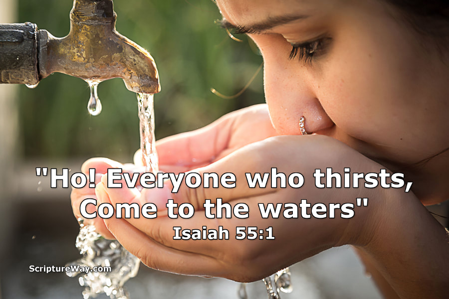 Come to the Waters - Isaiah 55:1 - 123RF Photo - Used under license