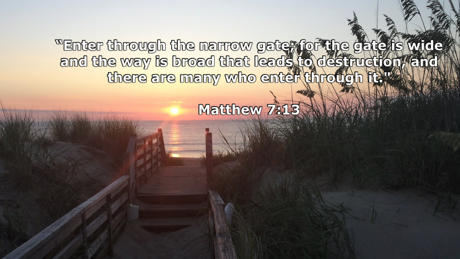 Enter through the Narrow Gate -- Nags Head (NC, USA) Beach Sunrise - Photo by Whitney V. Myers