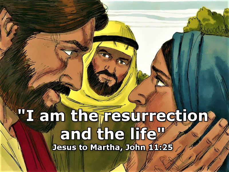 Jesus says to Martha, 