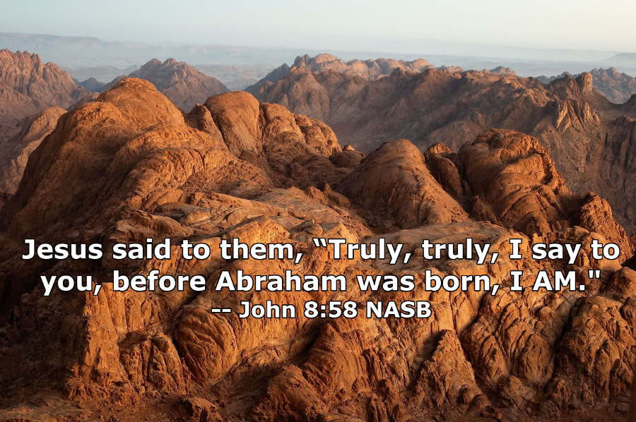 Mount Sinai in Early Morning - Photo 123RF - With John 8:58