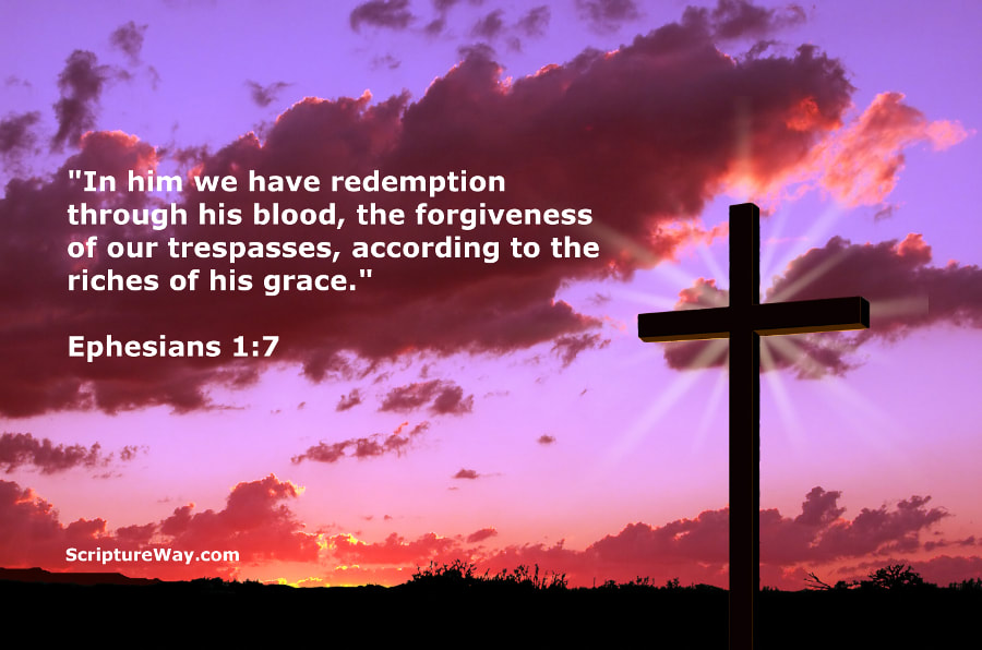 Redemption at the Cross of Jesus - Ephesians 1:7 - Can Stock Photo - Used under license
