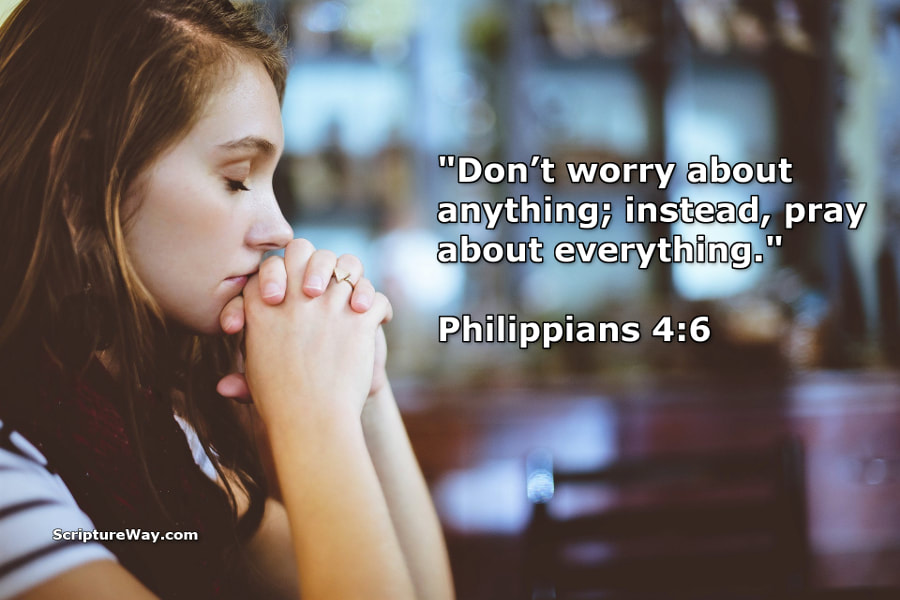 Woman Praying - Philippians 4:6 - Pixabay photo - Used under license